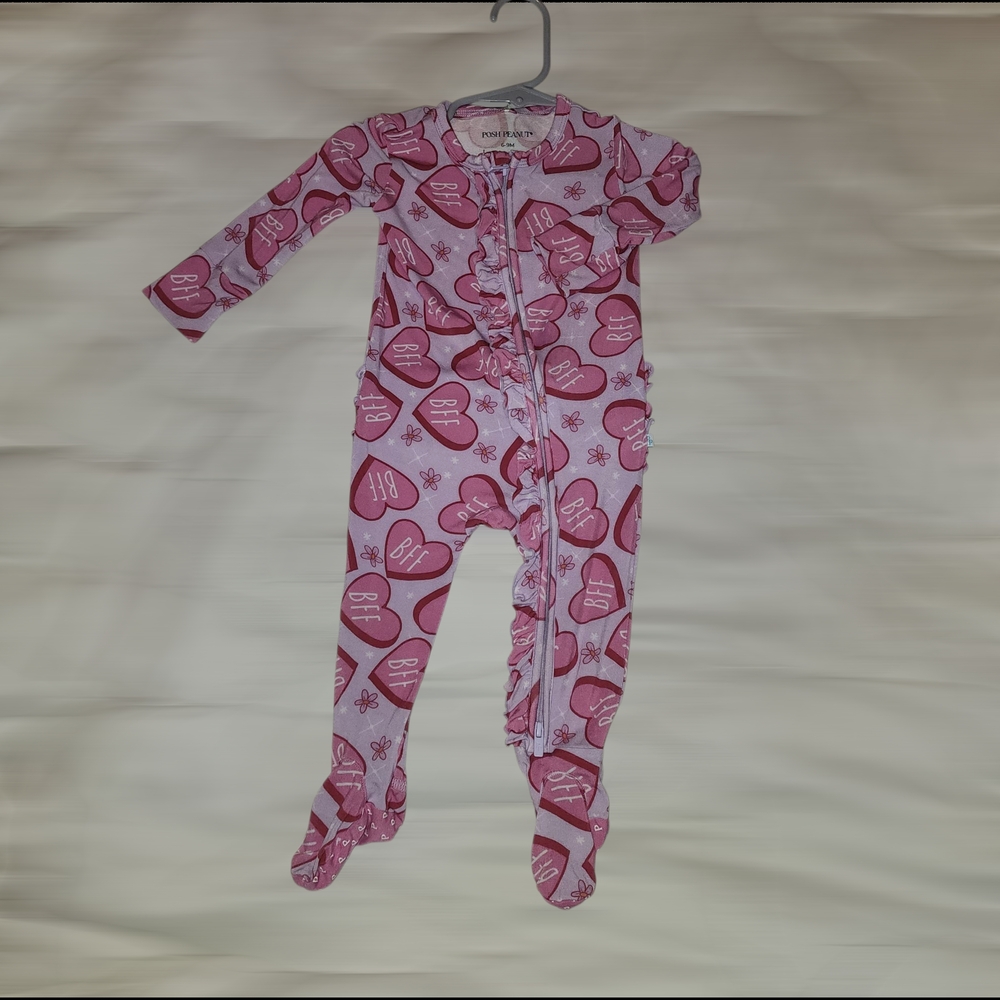 Posh Peanut Footie BFF Print